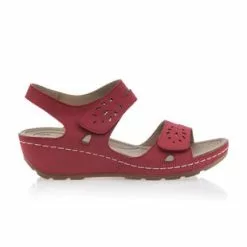 Amarpies Sandales / Nu-pieds Femme Rouge